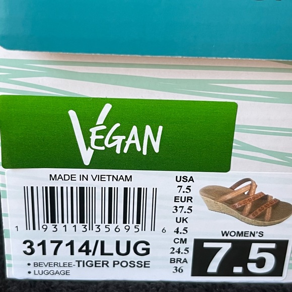 Skechers Cali Tiger Posse Wedge Sandal - Size 7.5 - Picture 9 of 9